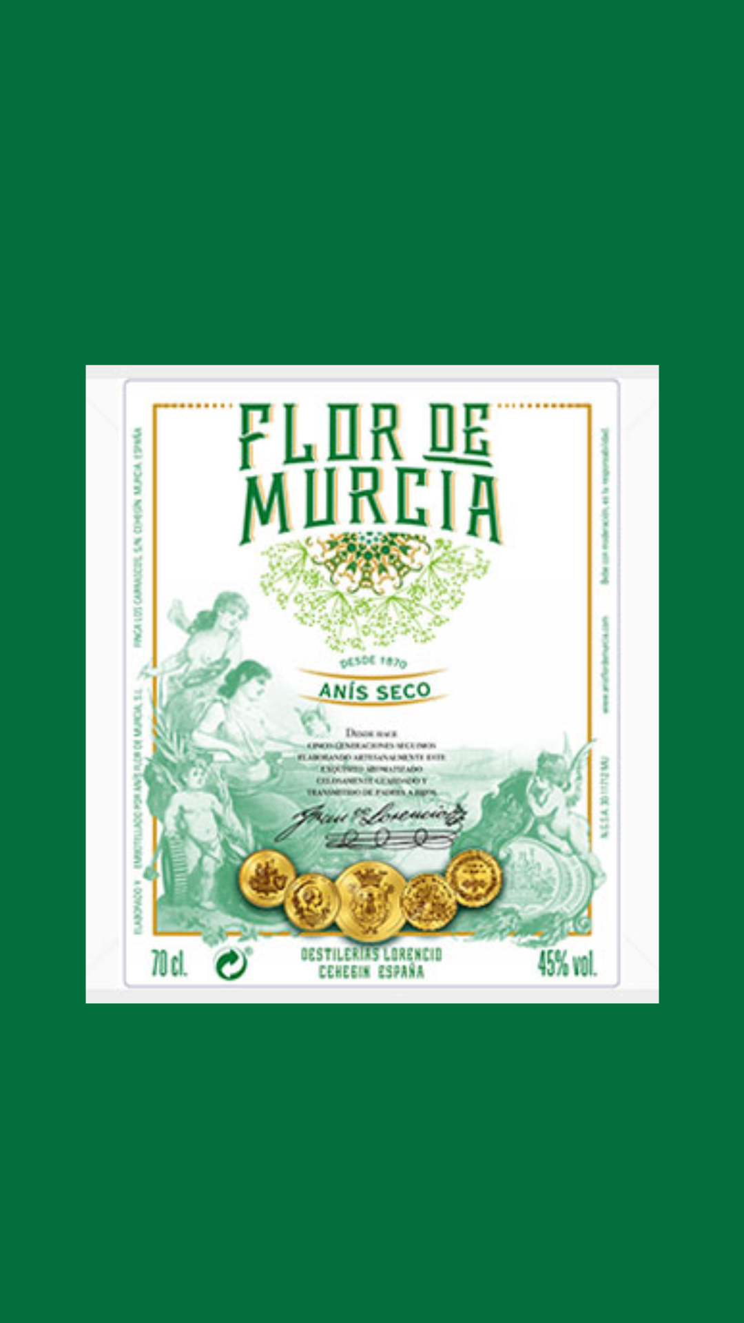 Anís Seco Flor de Murcia 70cl