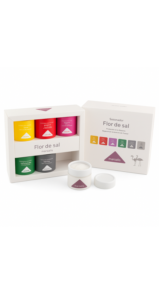 Estuche Degustación Flor de Sal Marsalís Pack de 6